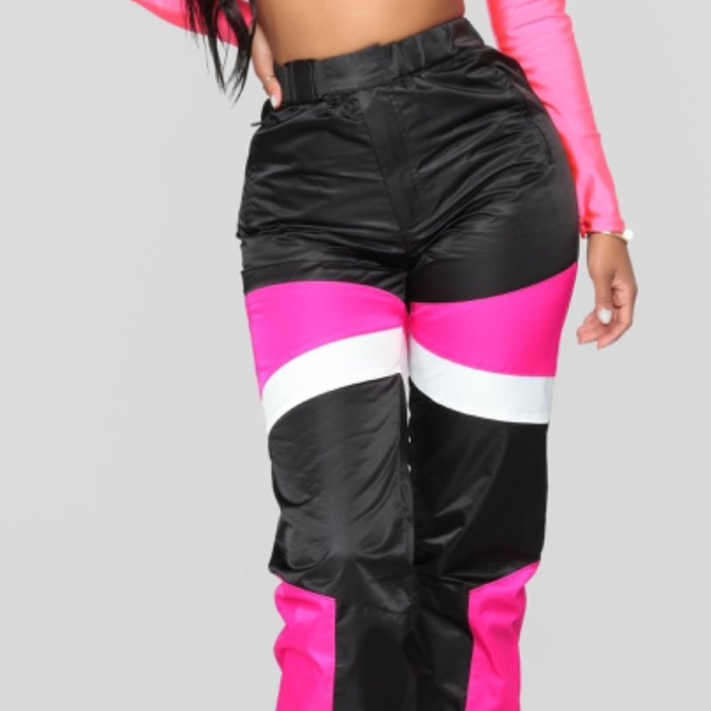 Fashion Nova color block Joggers